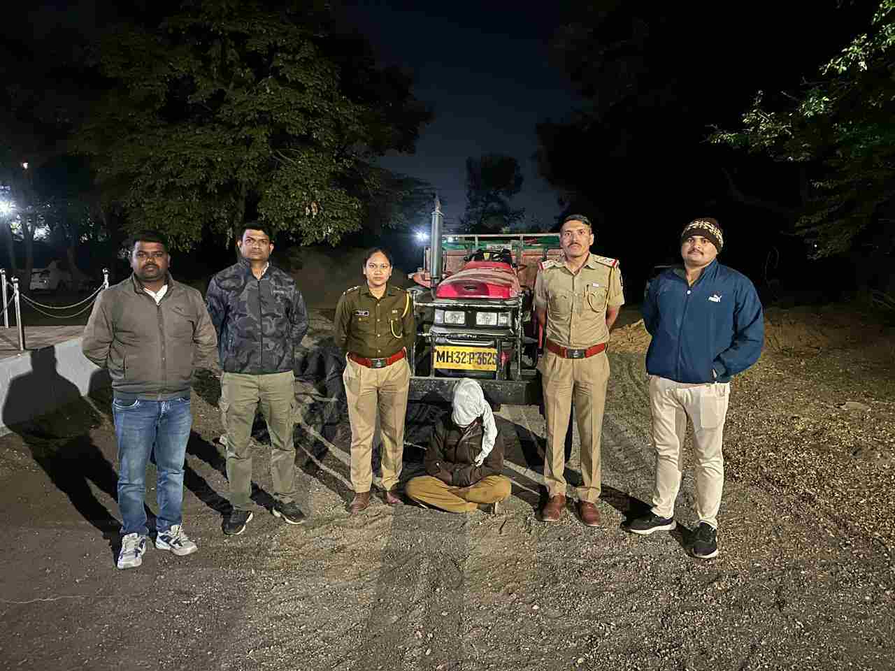 अल्लीपूर पोलीसांची अवैध वाळू वाहतूकीवर कारवाई